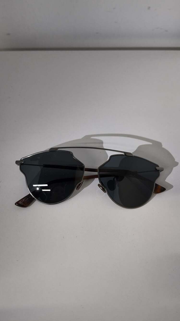 Christian Dior "Dior So Real" Sunglasses – Gunmetal & Tortoise (With Case)